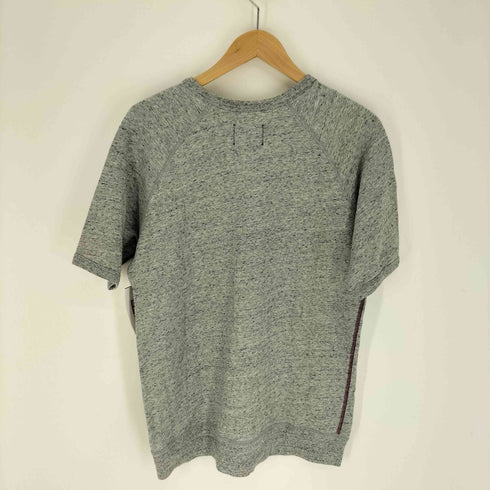レイニングチャンプ REIGNING CHAMP カナダ製 ロゴワッペン カラーステッチ S/S カットソートレーナー メンズ import:M